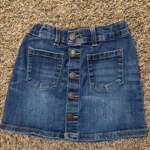 Girls’ Denim Button-Front Skirt
